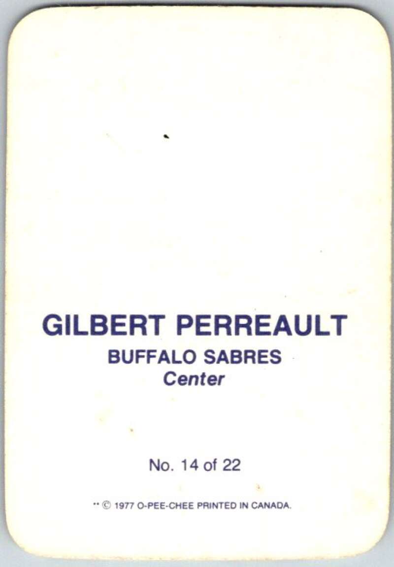 1977-78 O-Pee-Chee Glossy #14 Gilbert Perreault, Buffalo Sabres V35578