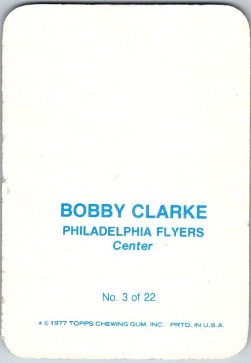 1977-78 Topps Glossy #3 Bobby Clarke, Philadelphia Flyers V35618