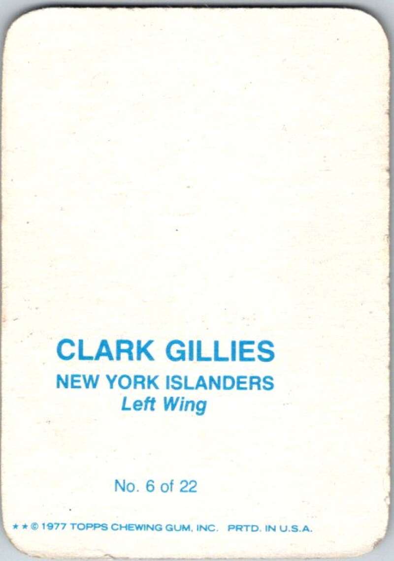 1977-78 Topps Glossy #6 Clark Gillies, New York Islanders V35630