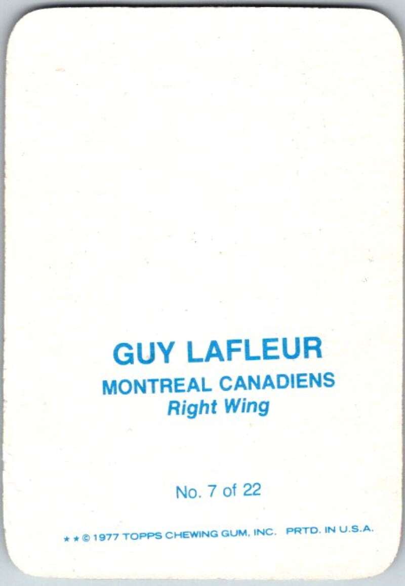 1977-78 Topps Glossy #7 Guy Lafleur, Montreal Canadiens V35631