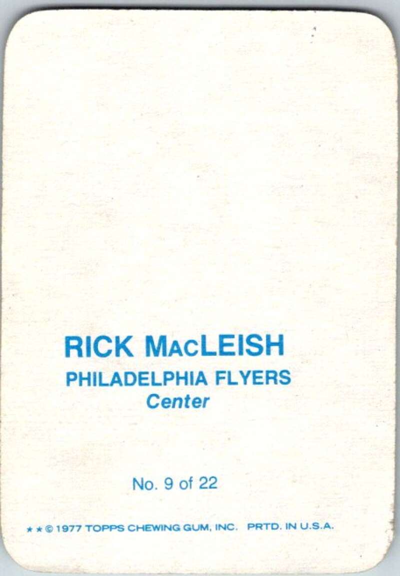 1977-78 Topps Glossy #9 Rick MacLeish, Philadelphia Flyers V35639