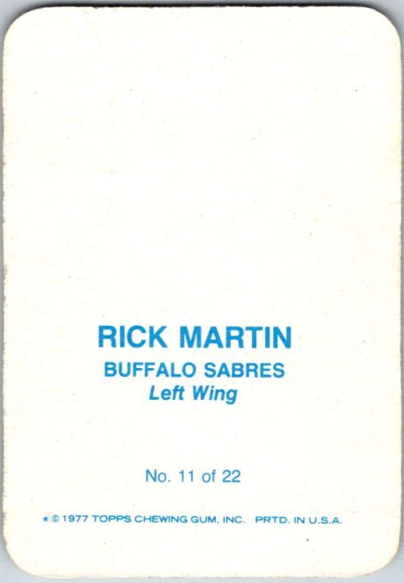 1977-78 Topps Glossy #11 Rick Martin, Buffalo Sabres  V35642