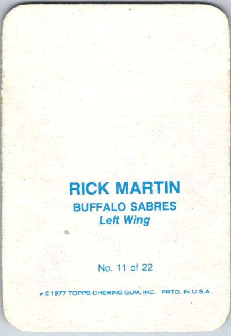 1977-78 Topps Glossy #11 Rick Martin, Buffalo Sabres V35644