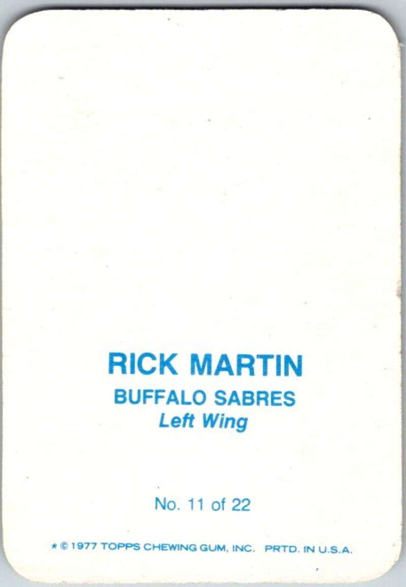 1977-78 Topps Glossy #11 Rick Martin, Buffalo Sabres V35645