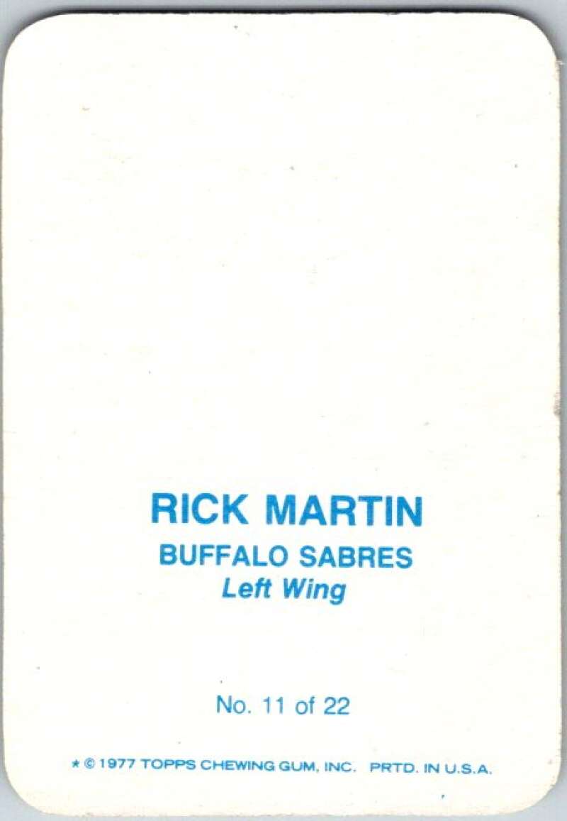 1977-78 Topps Glossy #11 Rick Martin, Buffalo Sabres  V35645