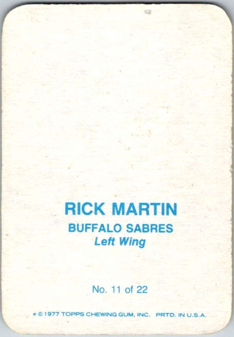 1977-78 Topps Glossy #11 Rick Martin, Buffalo Sabres V35647