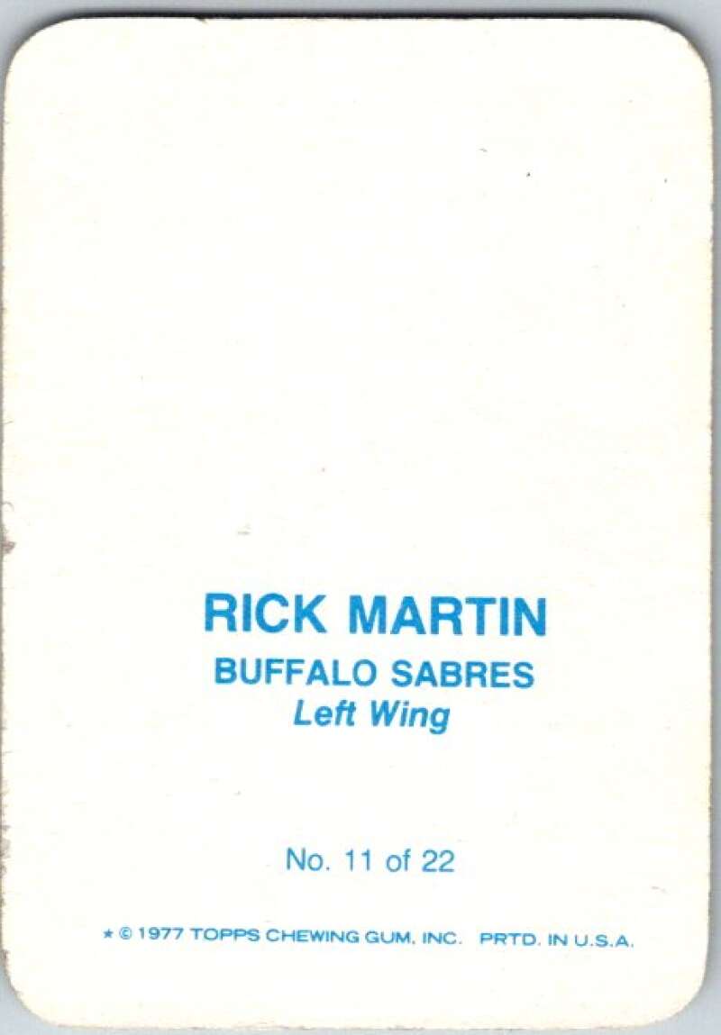 1977-78 Topps Glossy #11 Rick Martin, Buffalo Sabres V35648