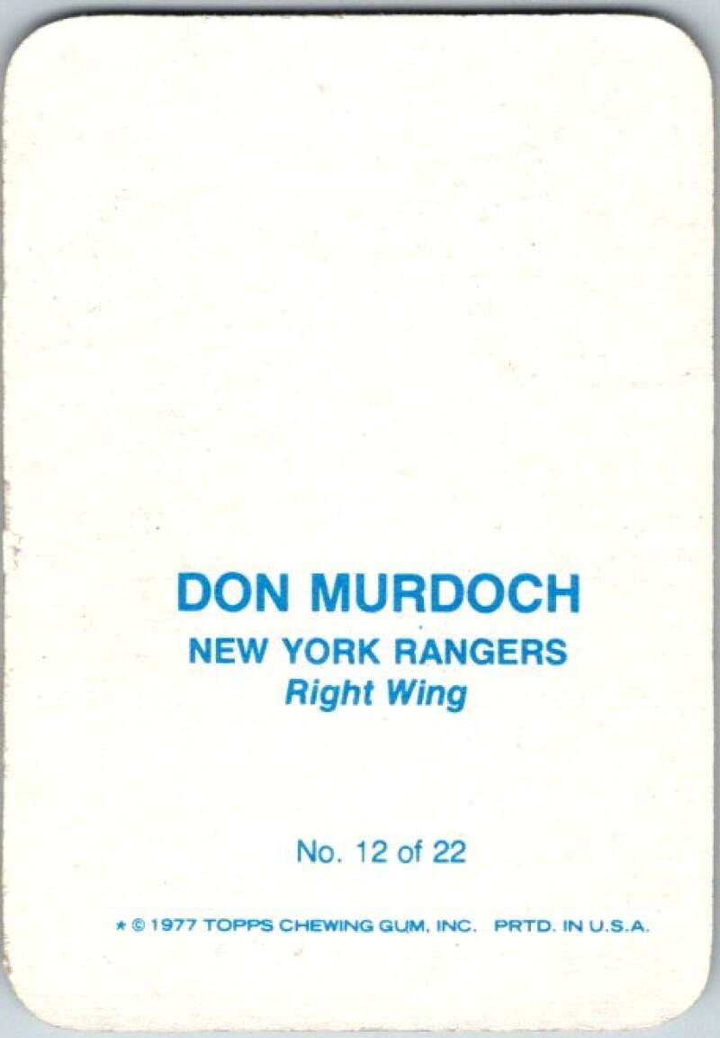 1977-78 Topps Glossy #12 Don Murdoch, New York Rangers V35649