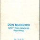 1977-78 Topps Glossy #12 Don Murdoch, New York Rangers  V35650