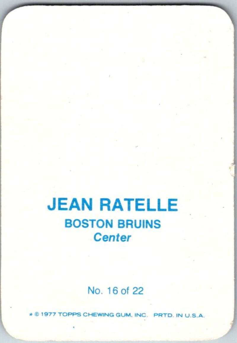 1977-78 Topps Glossy #16 Jean Rattele, Boston Bruins V35662