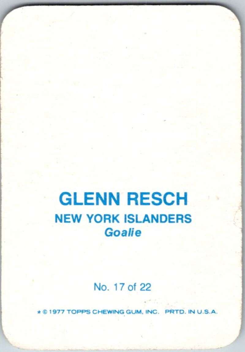 1977-78 Topps Glossy #17 Glenn Resch, New York Islanders  V35663