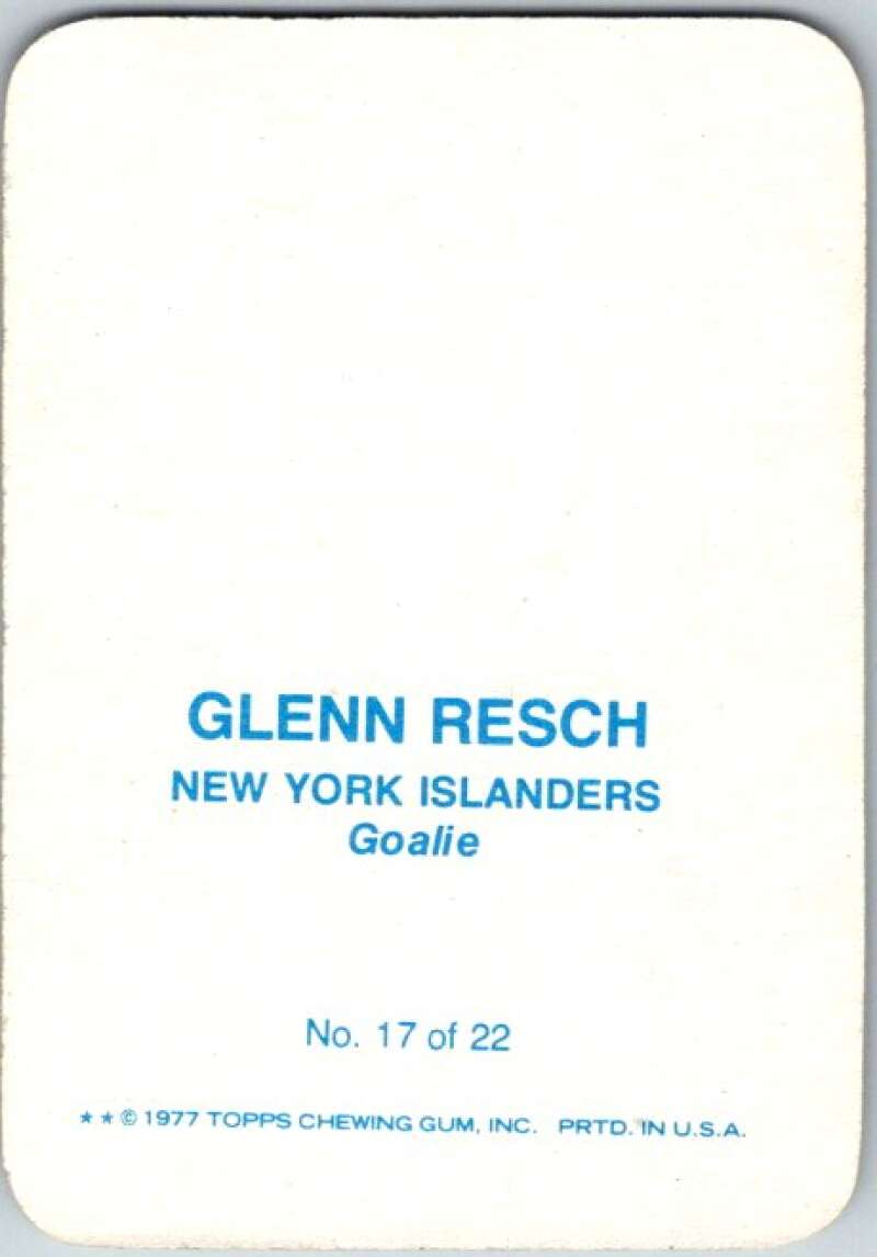 1977-78 Topps Glossy #17 Glenn Resch, New York Islanders V35666