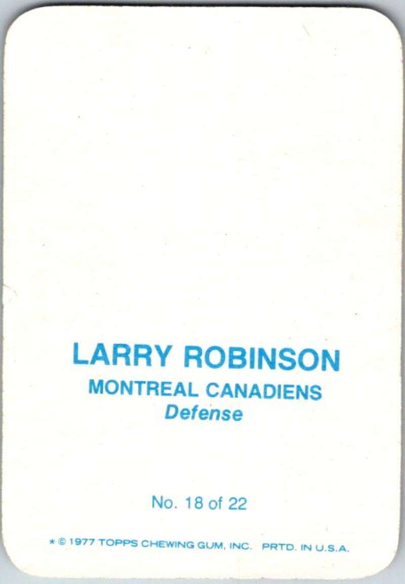 1977-78 Topps Glossy #18 Larry Robinson, Montreal Canadiens V35667