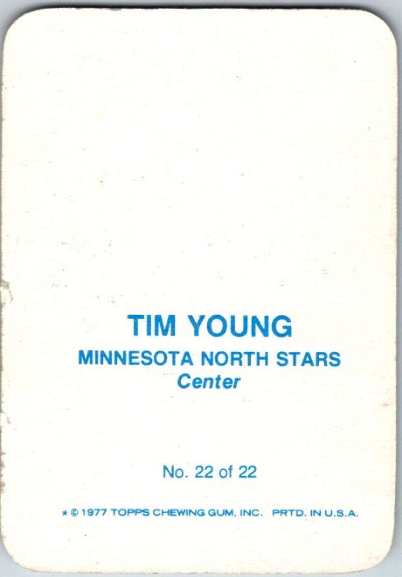 1977-78 Topps Glossy #22 Tim Young, Minnesota North Stars V35681