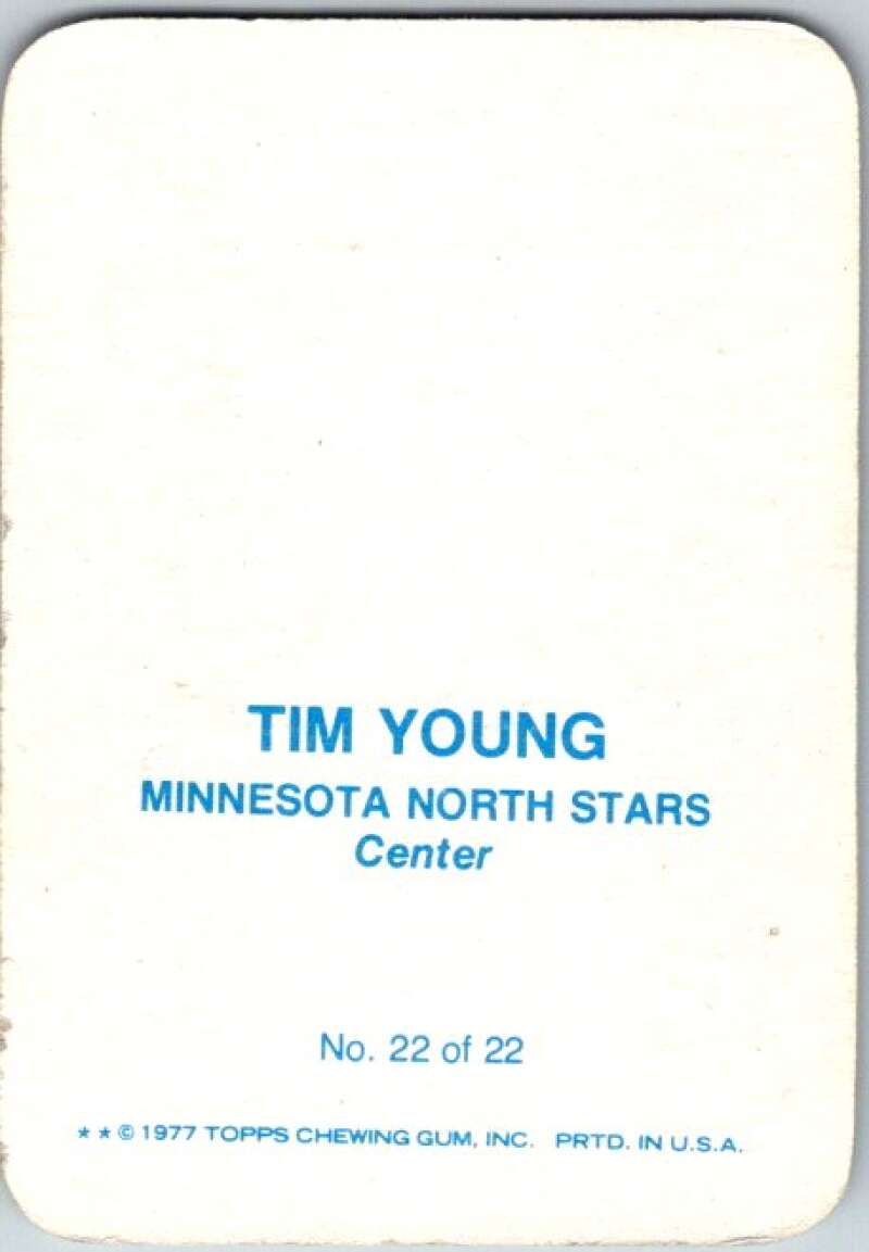 1977-78 Topps Glossy #22 Tim Young, Minnesota North Stars V35683