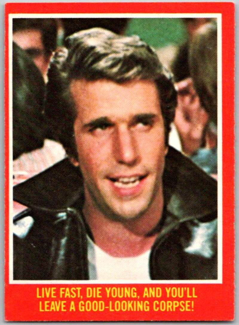 1976 O-Pee-Chee Happy Days #7 Live fast, die young V35704