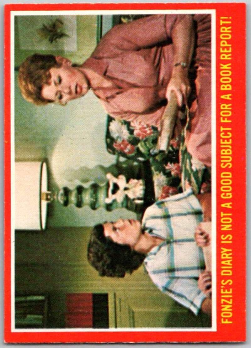 1976 O-Pee-Chee Happy Days #17 Fonzie's diary V35726