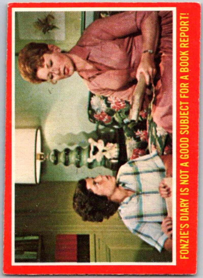 1977 O-Pee-Chee Happy Days #17 Fonzie's diary V35727