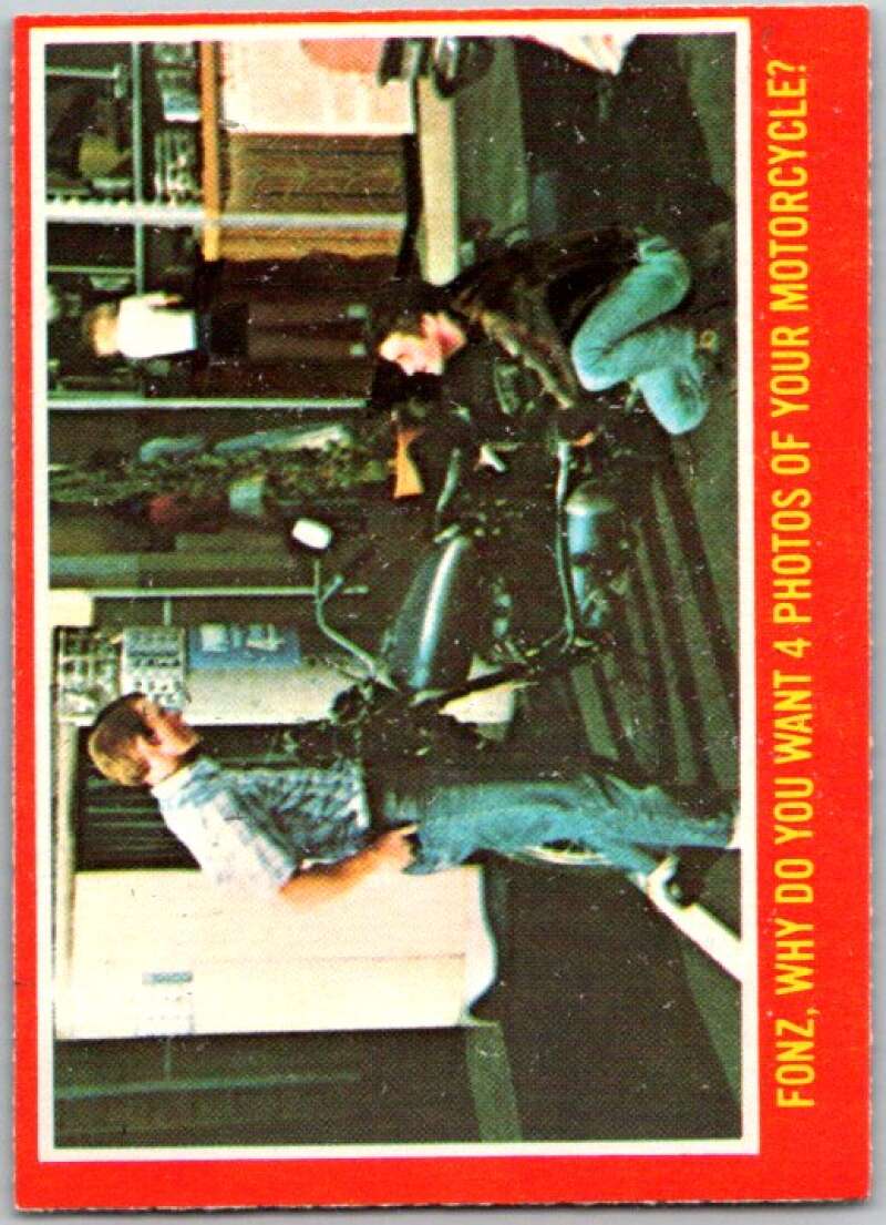 1976 O-Pee-Chee Happy Days #18 Fonz, why do you want 4 photos V35729