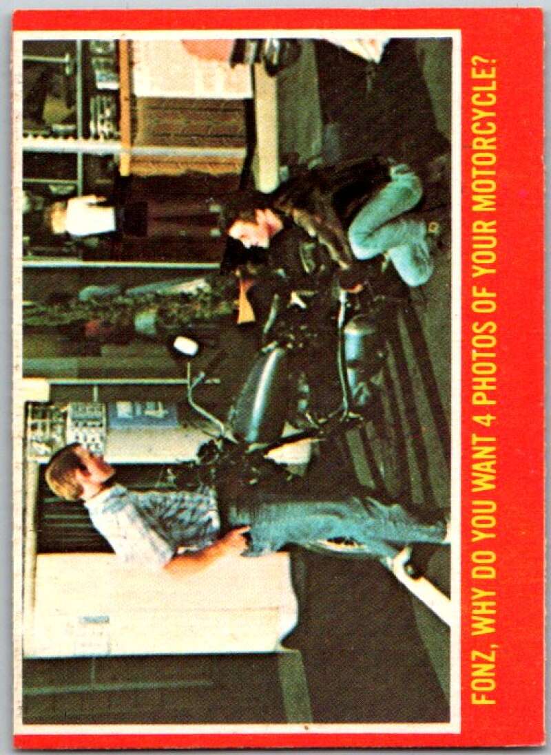 1977 O-Pee-Chee Happy Days #18 Fonz, why do you want 4 photos V35730