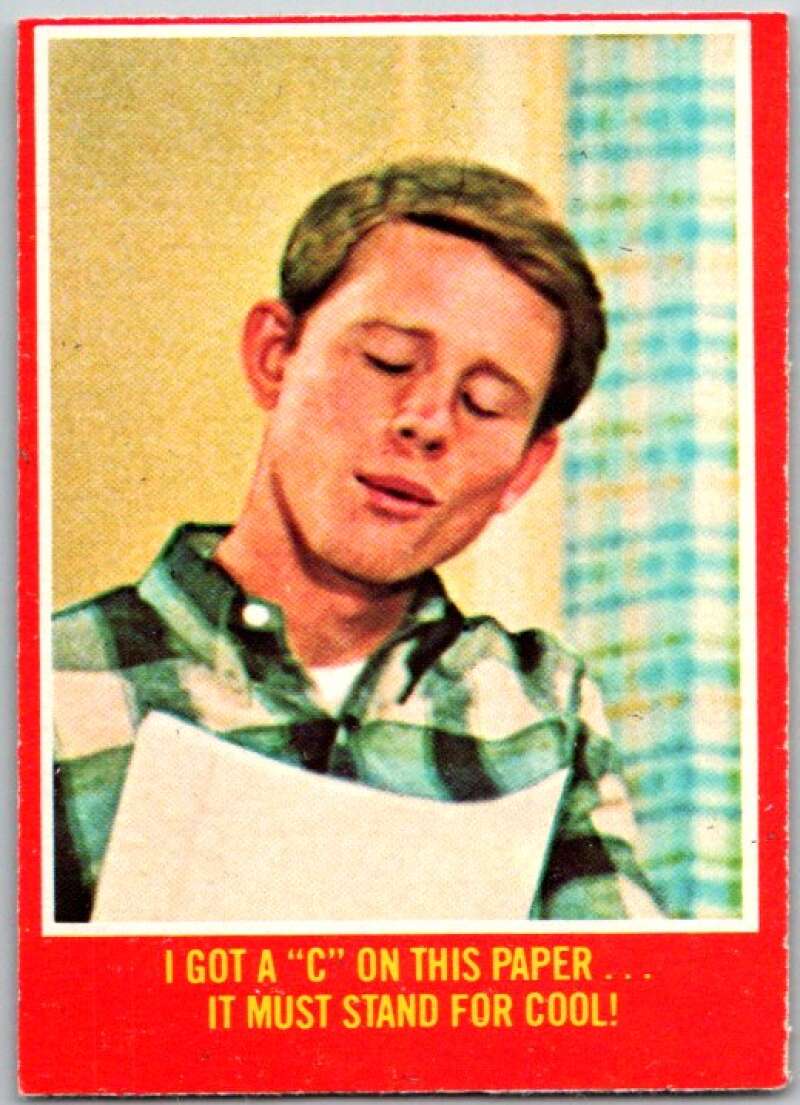 1976 O-Pee-Chee Happy Days #35 I got a "C" on this paper… V35772