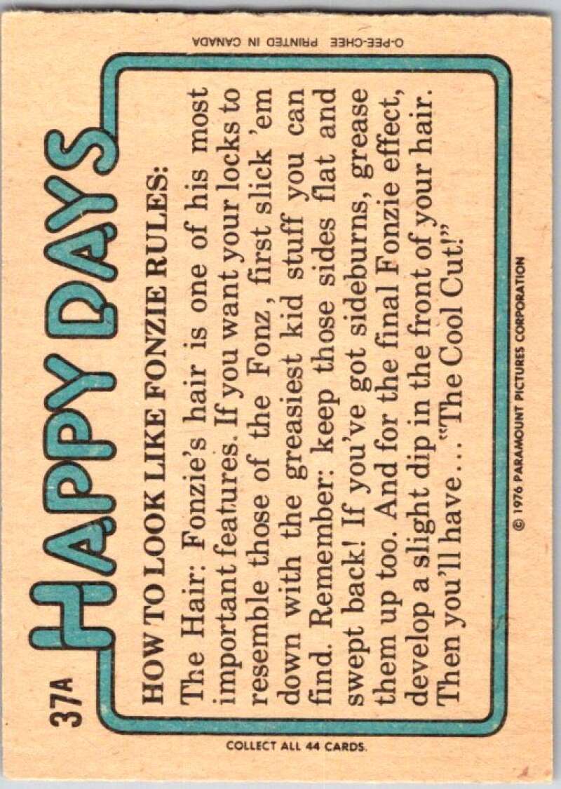 1977 O-Pee-Chee Happy Days #37 But I can't go on a blind date V35779
