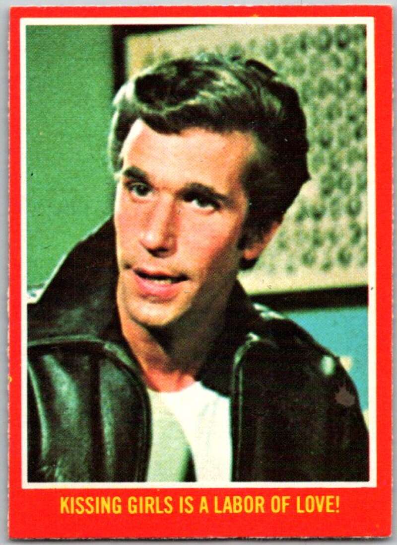 1976 O-Pee-Chee Happy Days #40 Kissing girls is a labor of love V35786