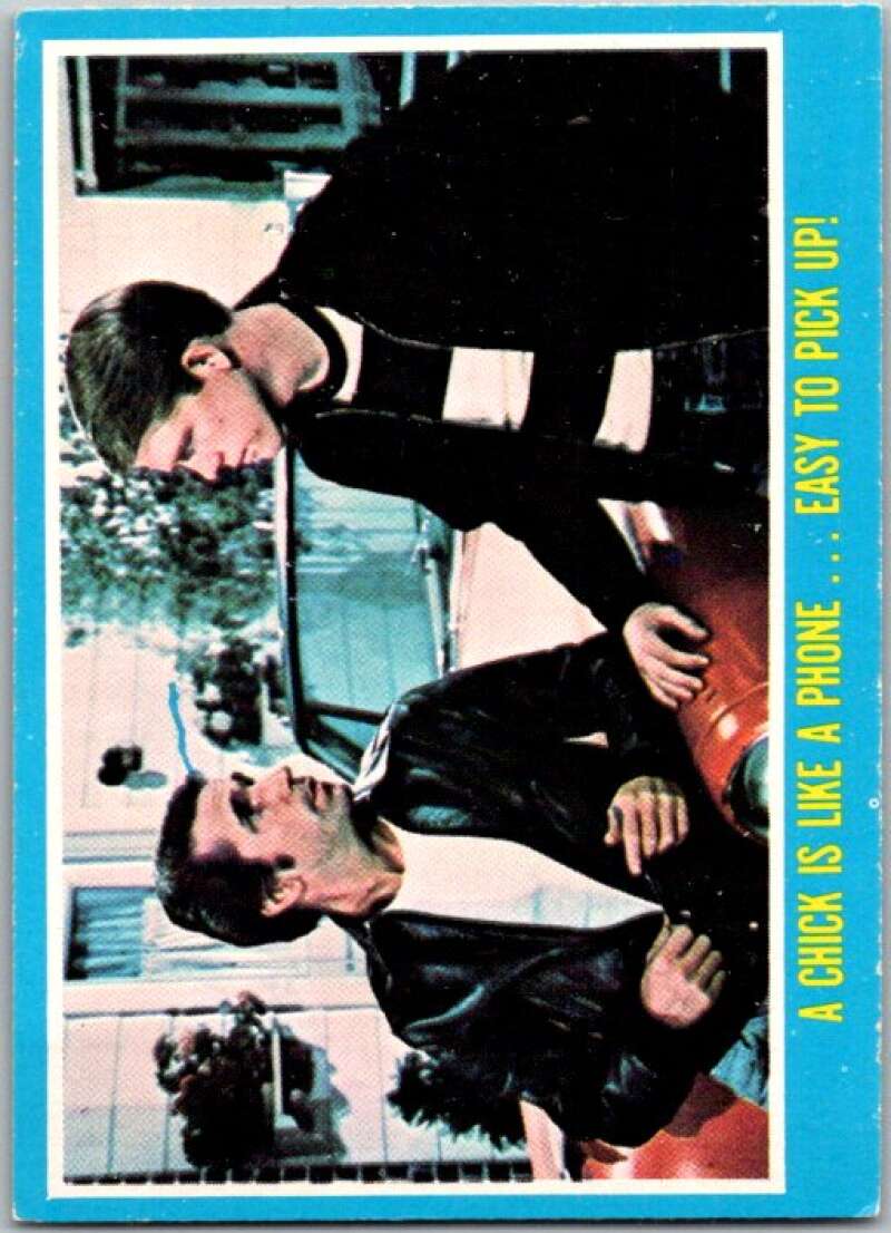 1976 Topps Happy Days #1 A Chick Is Like a Phone Easy to Pick Up V35801