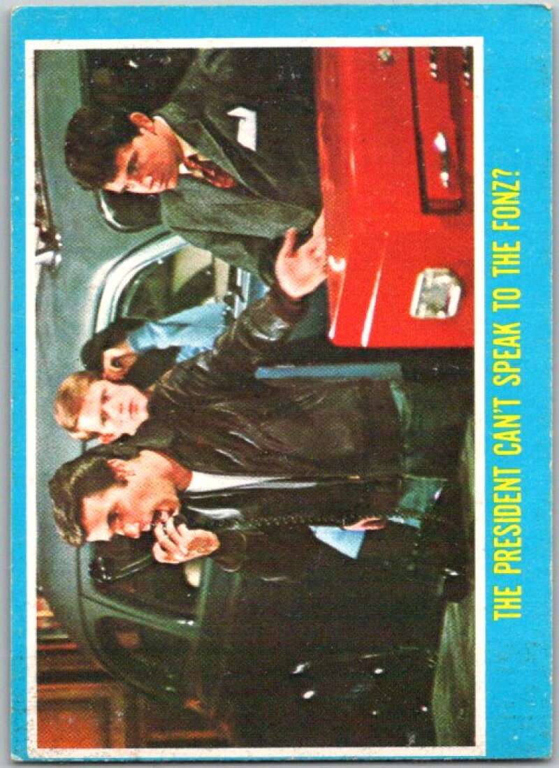 1976 Topps Happy Days #4 The President Can't Speak to the Fonz V35811