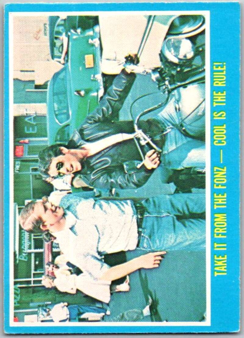 1976 Topps Happy Days #15 Take It From The Fonz Cool Is The Rule V35844