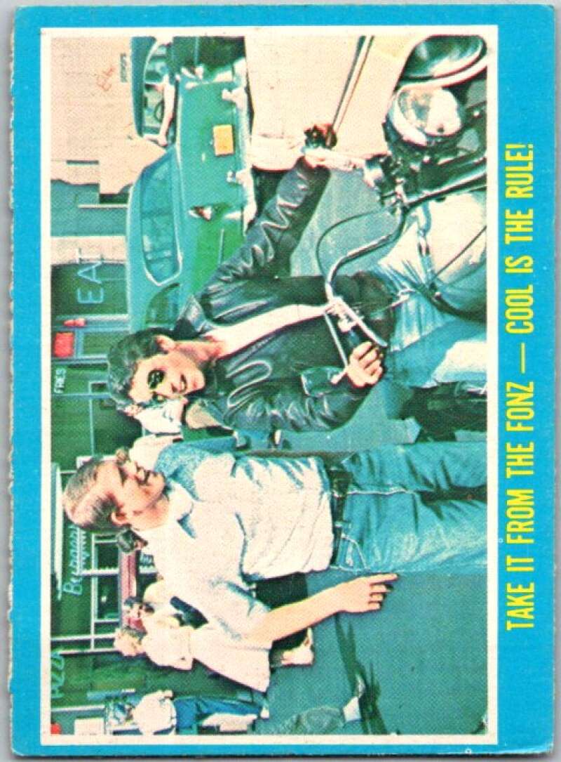 1976 Topps Happy Days #15 Take It From The Fonz Cool Is The Rule V35845