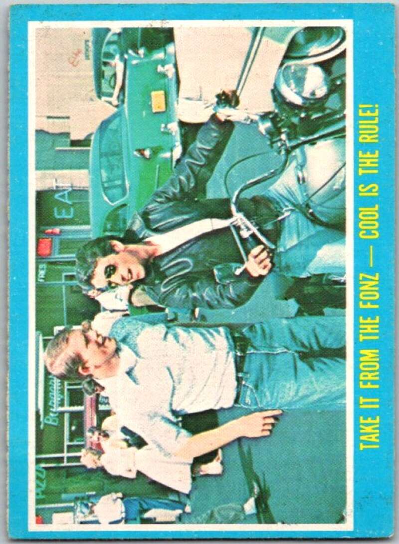 1976 Topps Happy Days #15 Take It From The Fonz Cool Is The Rule V35846