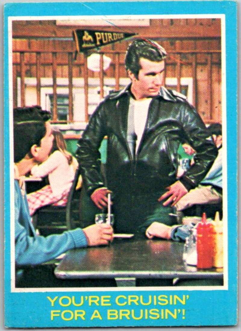 1976 Topps Happy Days #21 You're Cruisin for a Bruisin V35865