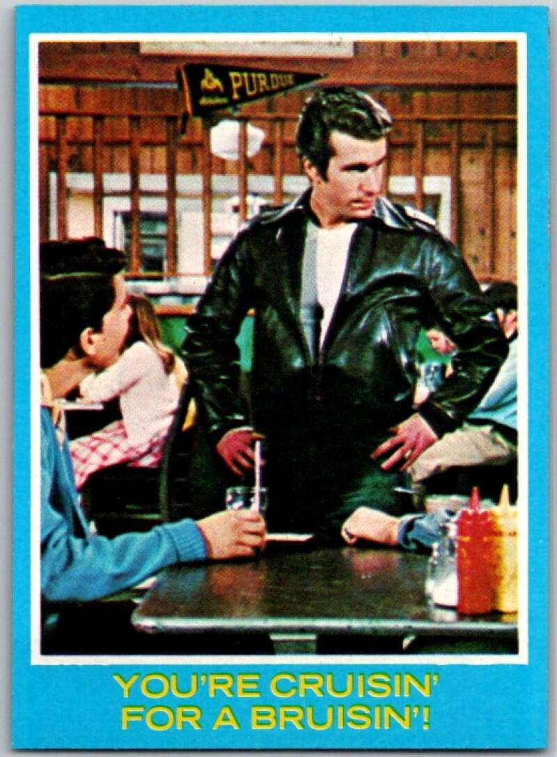 1976 Topps Happy Days #21 You're Cruisin for a Bruisin V35866
