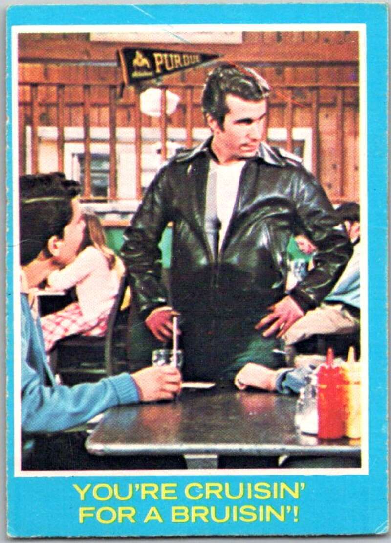 1976 Topps Happy Days #21 You're Cruisin for a Bruisin V35867