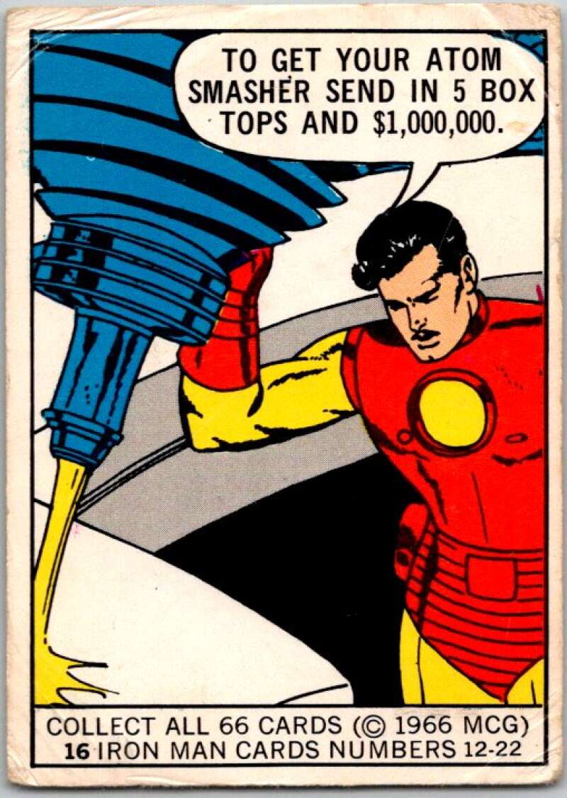 1966 Marvel Super Heroes #16 Atom Smasher in Box V35973