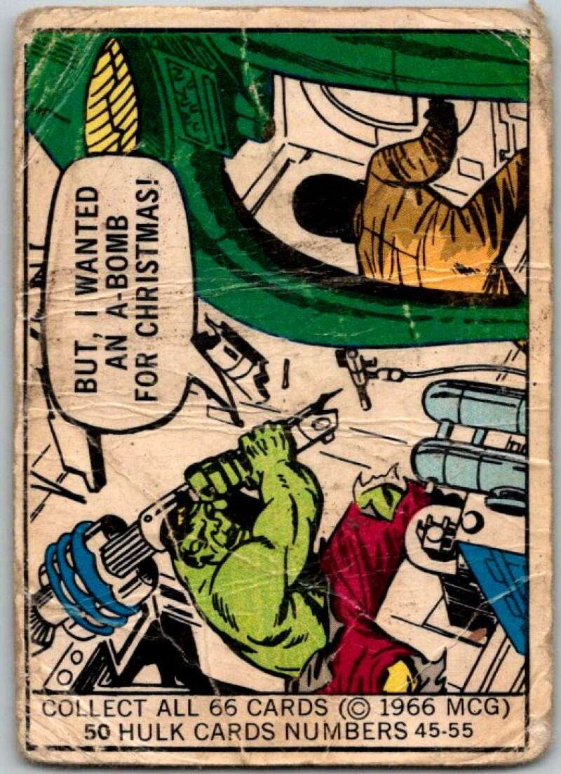 1966 Marvel Super Heroes #50 I wanted A Bomb! V35980