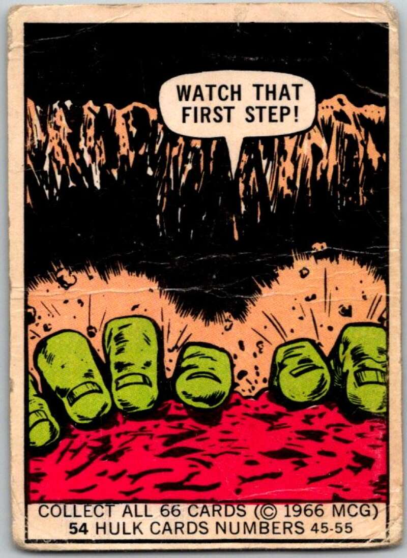 1966 Marvel Super Heroes #54 Watch that First Step! V35981