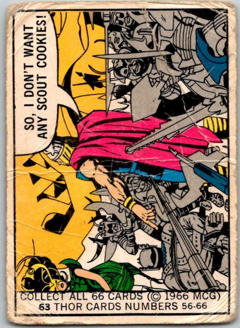 1966 Marvel Super Heroes #63 Don't want Scout Cookies! V35984
