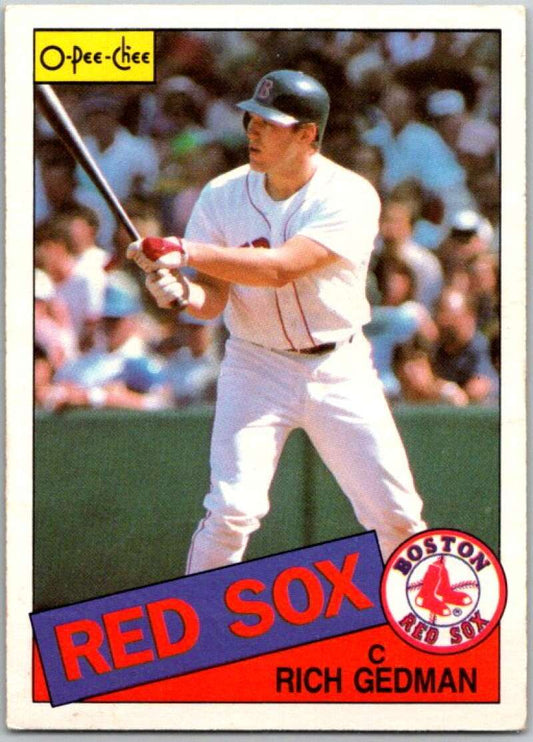 1985 O-Pee-Chee #18 Rich Gedman  Boston Red Sox  V35990