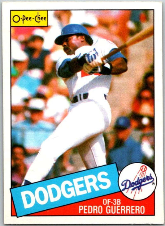 1985 O-Pee-Chee #34 Pedro Guerrero  Los Angeles Dodgers  V35997