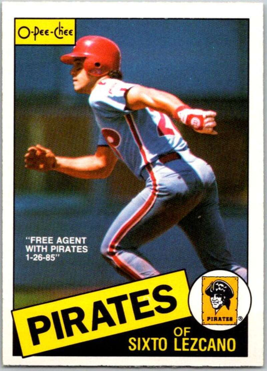 1985 O-Pee-Chee #89 Sixto Lezcano  Pittsburgh Pirates  V36017