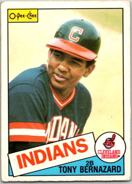 1985 O-Pee-Chee #171 Tony Bernazard  Cleveland Indians  V36049