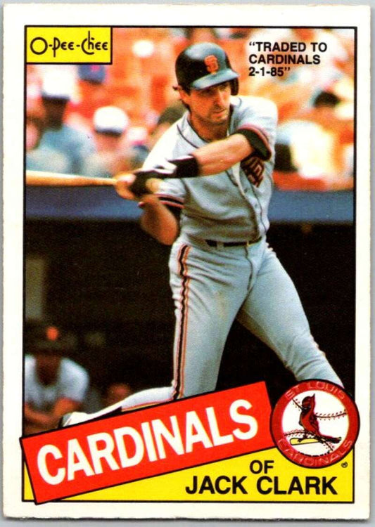1985 O-Pee-Chee #208 Jack Clark  St. Louis Cardinals  V36063