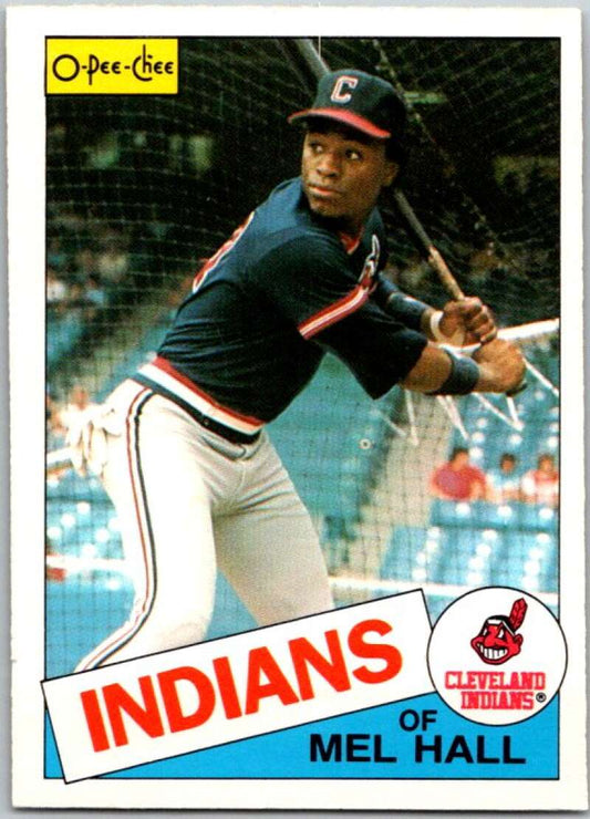 1985 O-Pee-Chee #263 Mel Hall  Cleveland Indians  V36082