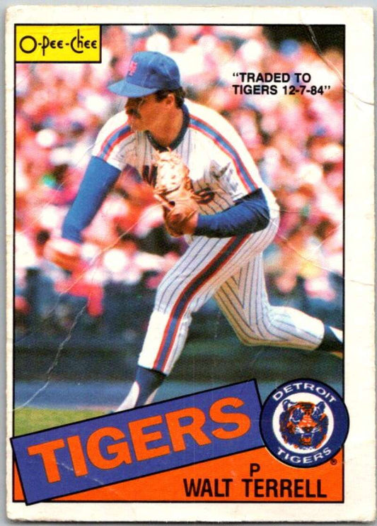 1985 O-Pee-Chee #287 Walt Terrell  Detroit Tigers  V36098