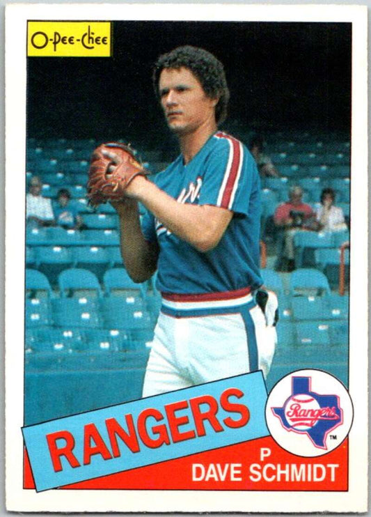 1985 O-Pee-Chee #313 Dave Schmidt  Texas Rangers  V36105