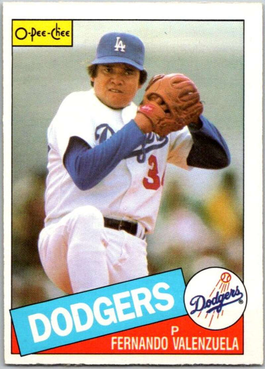 1985 O-Pee-Chee #357 Fernando Valenzuela  Los Angeles Dodgers  V36122