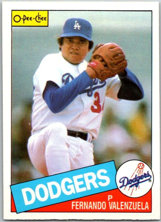1985 O-Pee-Chee #357 Fernando Valenzuela  Los Angeles Dodgers  V36123