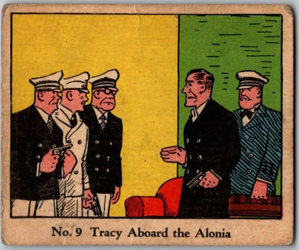 1937 Caramels Dick Tracy #9 Tracy Aboard the Alonia V36143